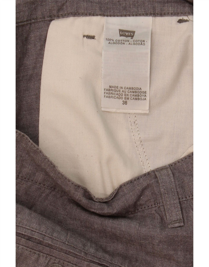 Levi's Pantalones cortos chinos para hombre W36 Algodón gris grande