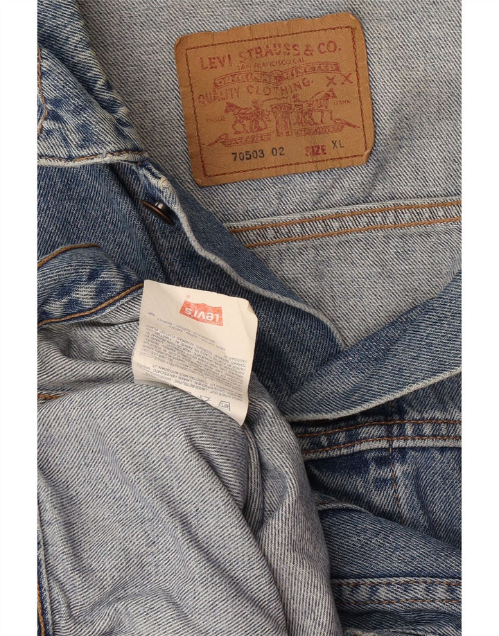 Levi's Mens 70503 Chaqueta Vaquera UK 42 XL Algodón Azul