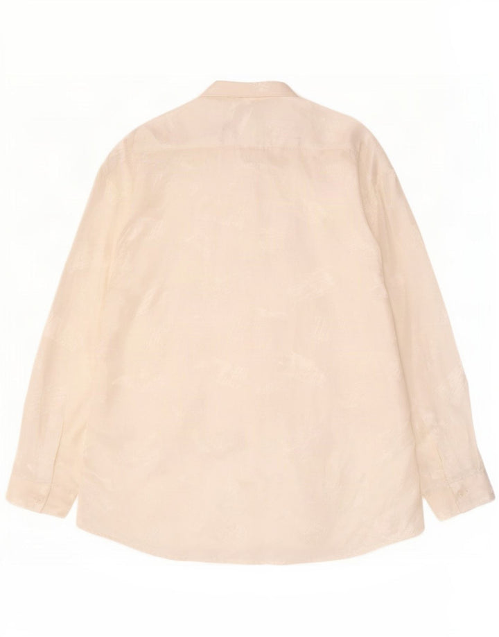 Camisa Tipo' S para hombre grande poliéster blanco