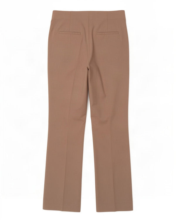 Zara Mujer Pantalón Casual Bootcut EU 40 Medium W30 L31 Beige