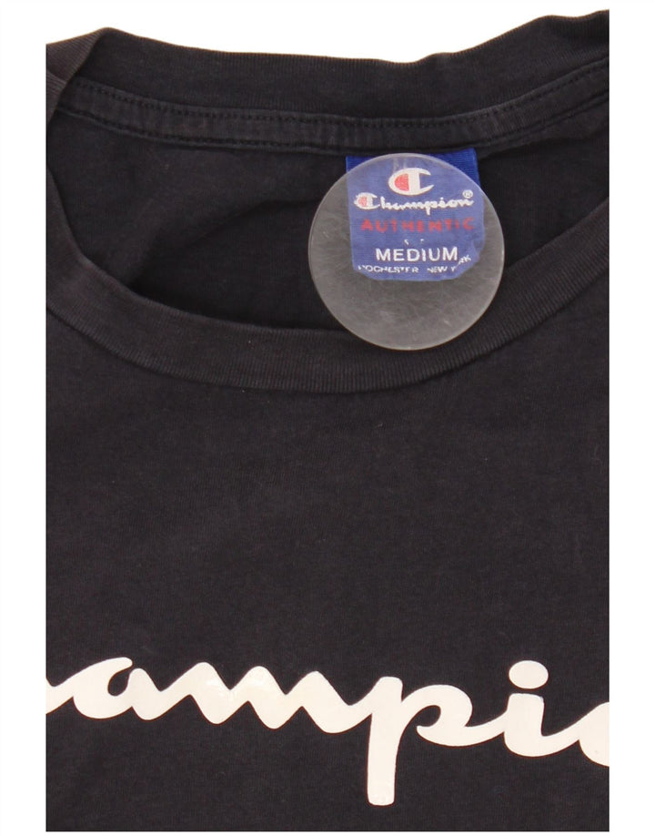 Champion Camiseta Gráfica Para Hombre Top Medium Azul Marino Algodón