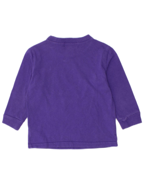 Polo Ralph Lauren Camiseta Bebé Niña Manga Larga 12-18 Meses Algodón Morado