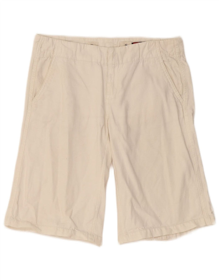 Diesel Pantalones Cortos Chinos Mujer W26 Pequeño Algodón Blanco