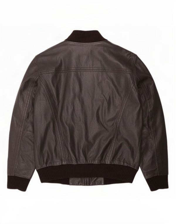 Conbipel Chaqueta de cuero para hombre IT 52 Large Black Colorblock