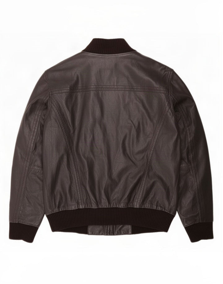 Conbipel Chaqueta de cuero para hombre IT 52 Large Black Colorblock
