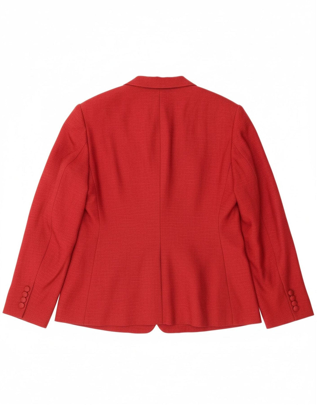 VINTAGE Chaqueta Blazer de 3 Botones para Mujer Reino Unido 14 Grande Rojo Moteado