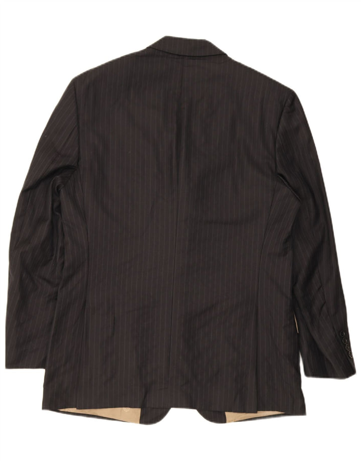 Marks & Spencer Chaqueta tipo blazer de 3 botones para hombre UK 38 Medium Black Pinstripe