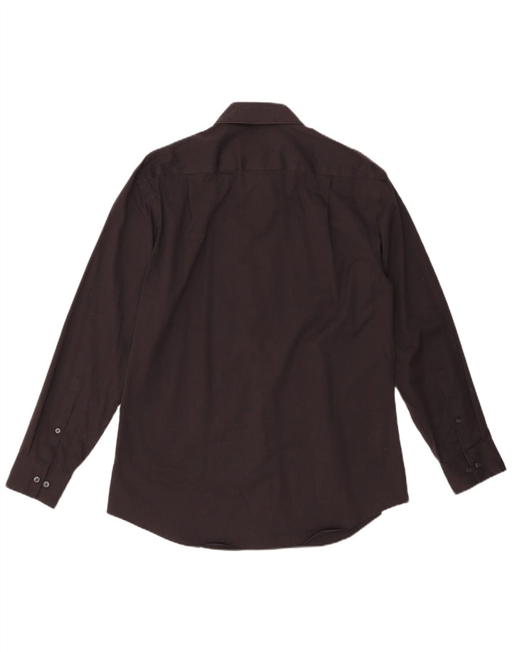CALVIN KLEIN Camisa extra slim fit para hombre Talla 16 Grande Negro