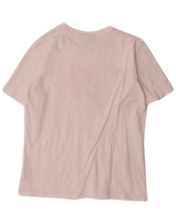 Fila Camiseta gráfica para mujer Top UK14 Algodón blanco mediano