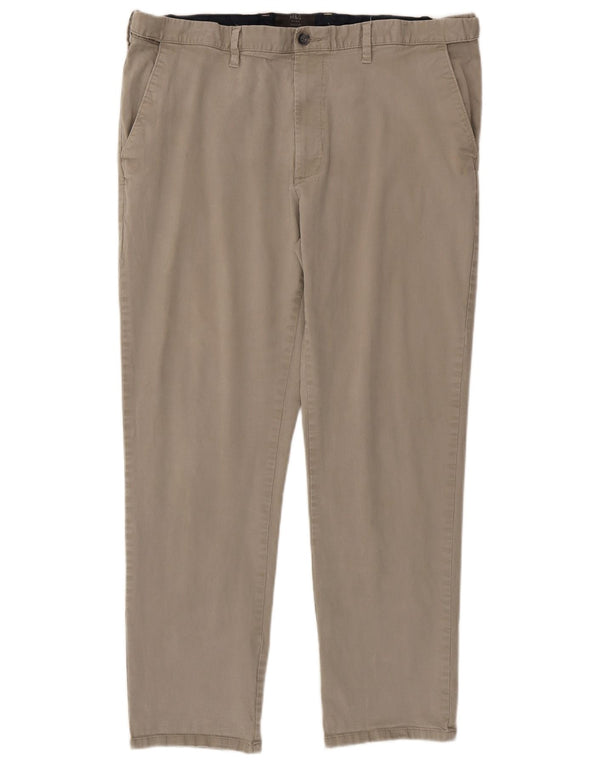 Marks & Spencer Pantalón chino de corte regular para hombre W40 L31 Algodón beige