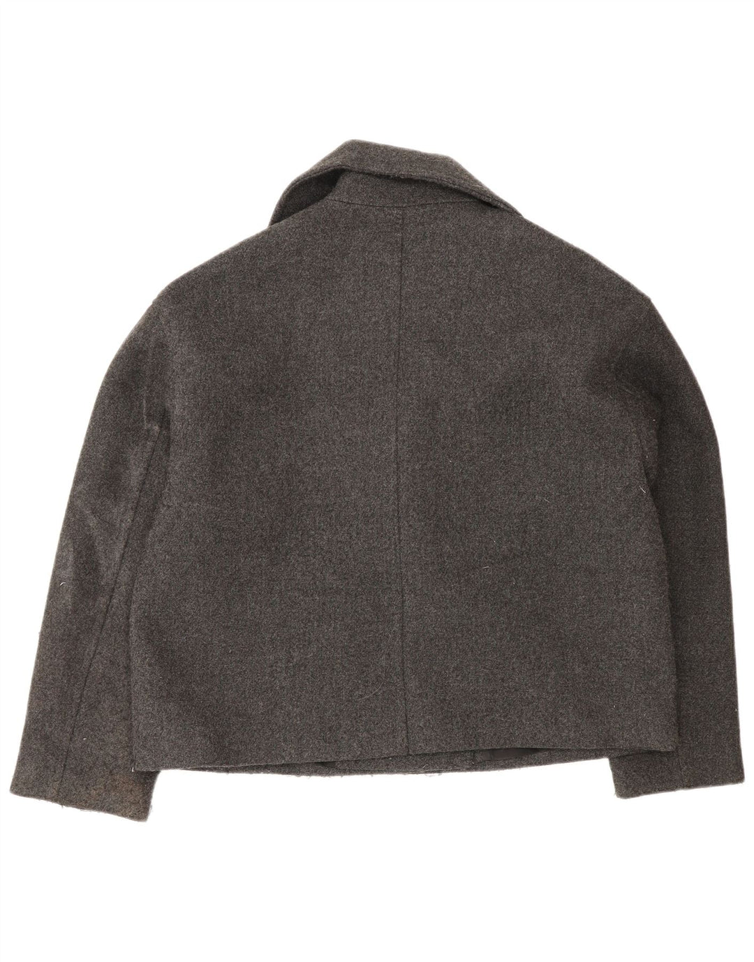 Zara Mujer Chaqueta Blazer Extragrande De Doble Botonadura UK 10 Small Gris