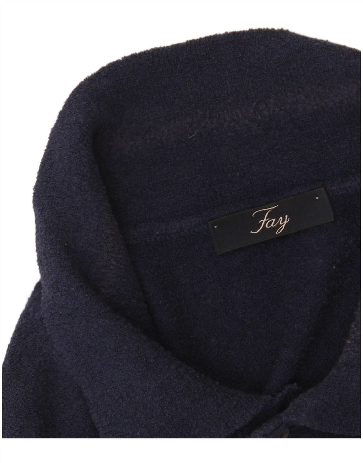 Fay Polo para hombre IT 48 Medium Azul marino Colorblock