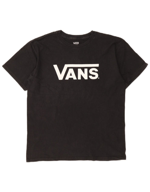 Vans - Camiseta gráfica para hombre, talla mediana, algodón negro