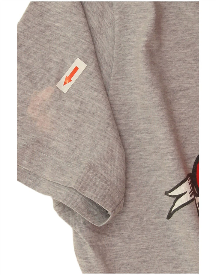 MC2 SAINT BARTH Camiseta gráfica para hombre Top Small Grey Cotton