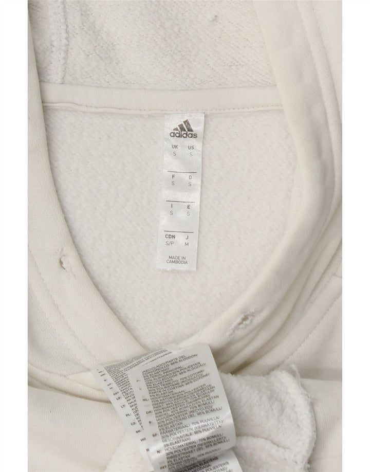 ADIDAS Sudadera con capucha para hombre Jumper Small White Cotton