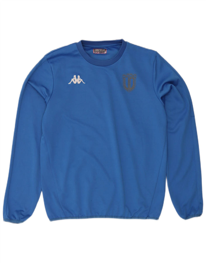 Camiseta Kappa Hombre Manga Larga Azul Medio