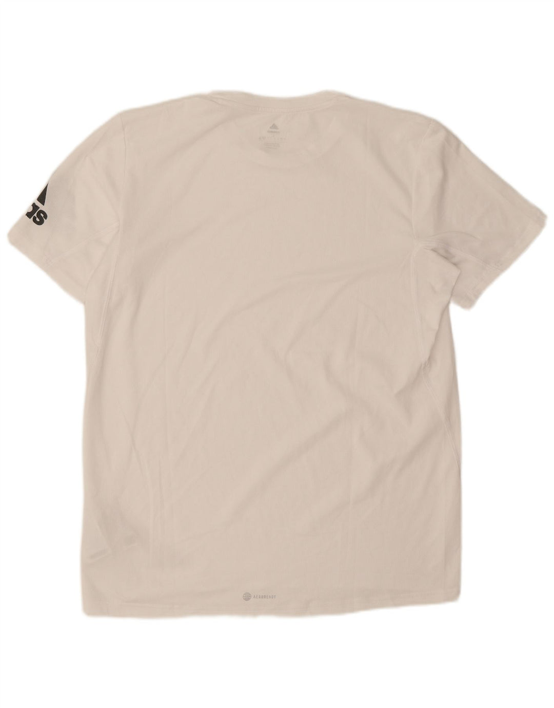 Adidas - Camiseta gráfica Aeroready para hombre, talla grande, poliéster blanco