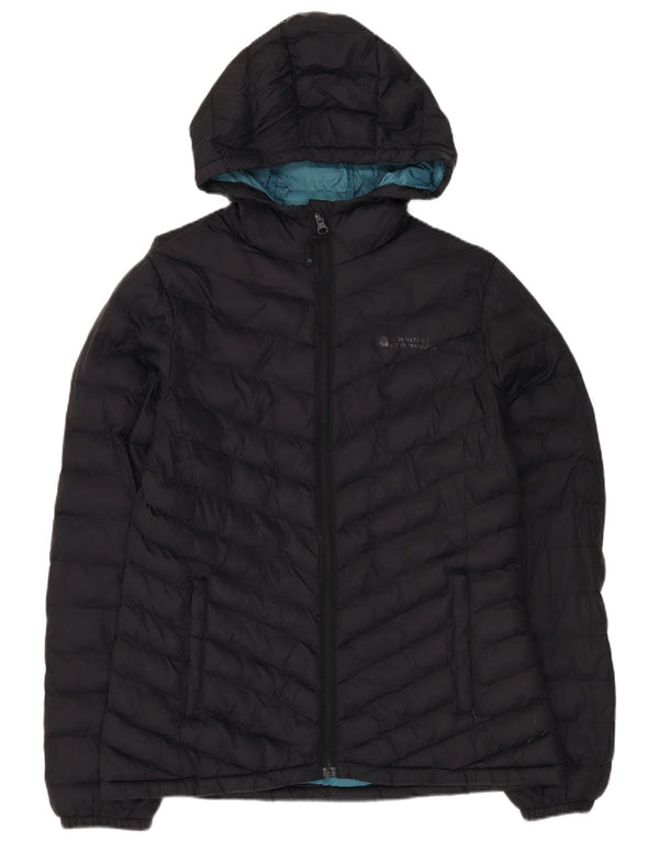 Chaqueta acolchada con capucha para mujer de Mountain Warehouse UK 10 Small Black Nylon