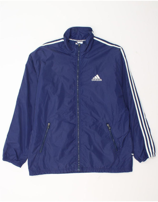 Adidas Mens Chándal Top Chaqueta Grande Azul Marino