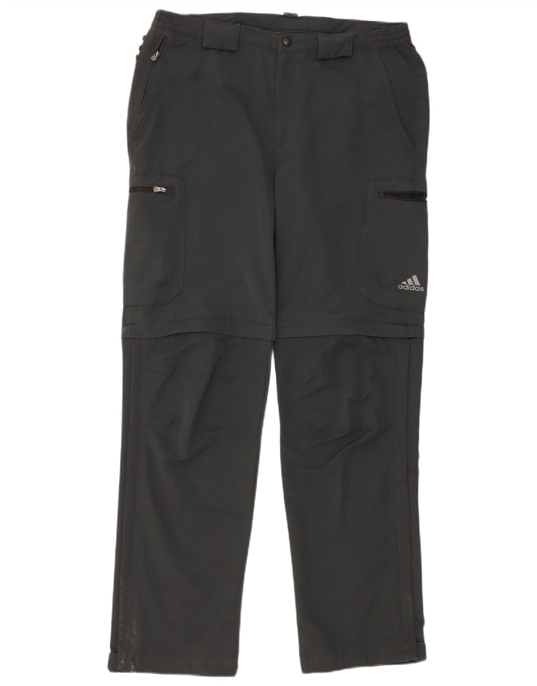 ADIDAS Pantalón cortavientos recto Clima 365 para hombre W36 L34 Gris
