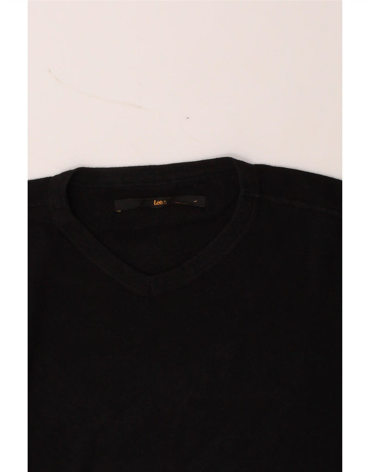 LEE Womens Top Long Sleeve UK 16 Large Black Cotton Vintage Lee and Second-Hand Lee from Messina Hembry 