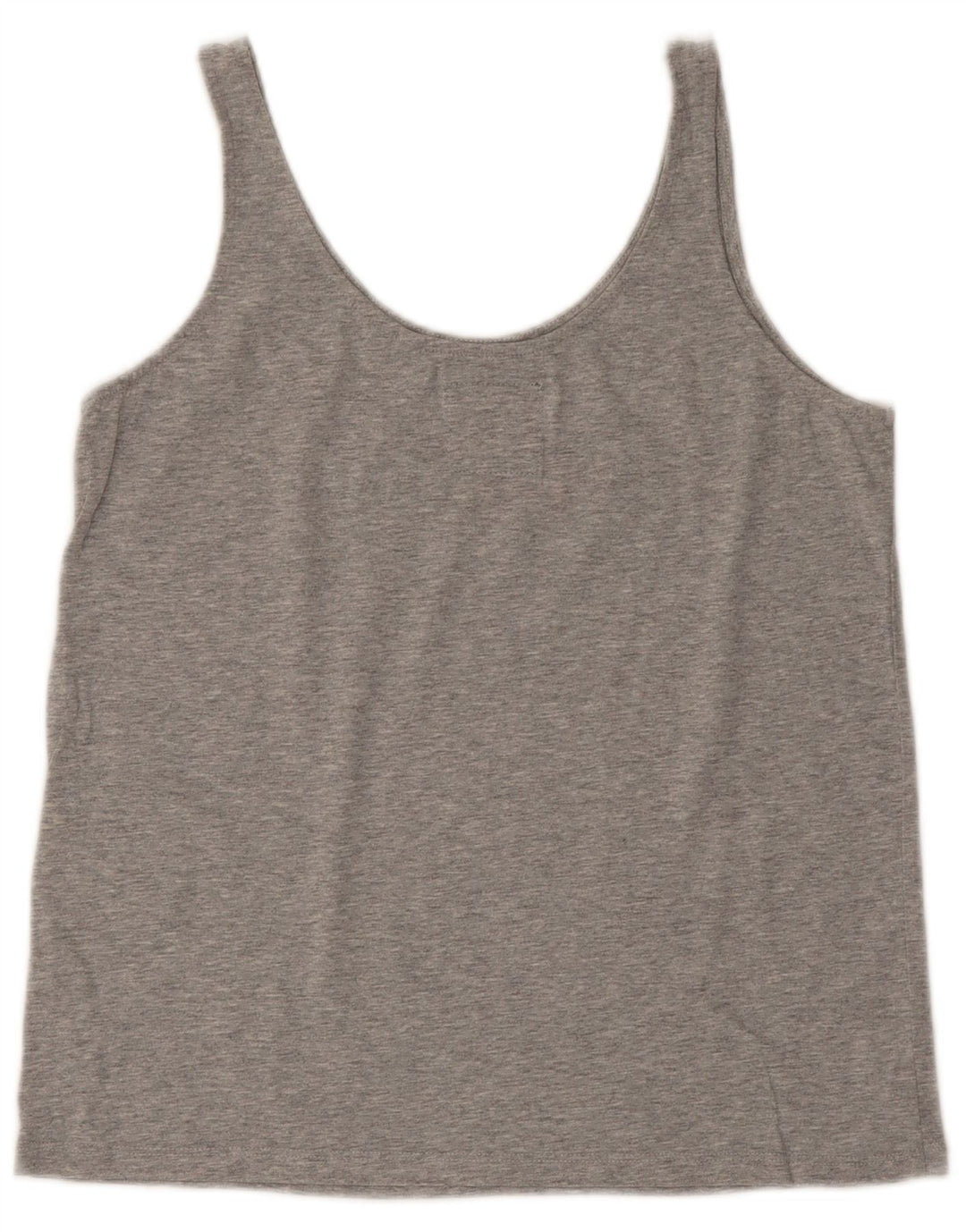 Superdry Mujer Gráfico Chaleco Top UK 8 Pequeño Algodón Gris