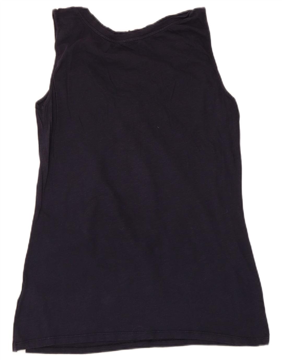 White Stuff Womens Vest Top UK 14 Medium Navy Blue Cotton