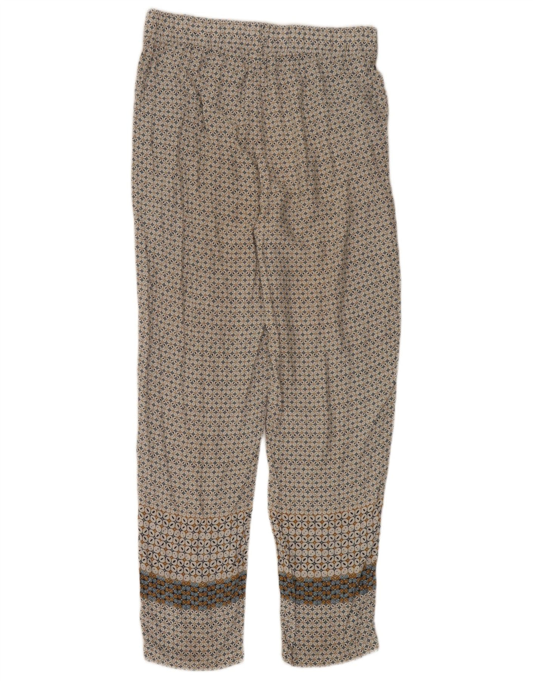 Pantalón Casual Benetton Mujer Small W30 L29 Multicolor Geométrico