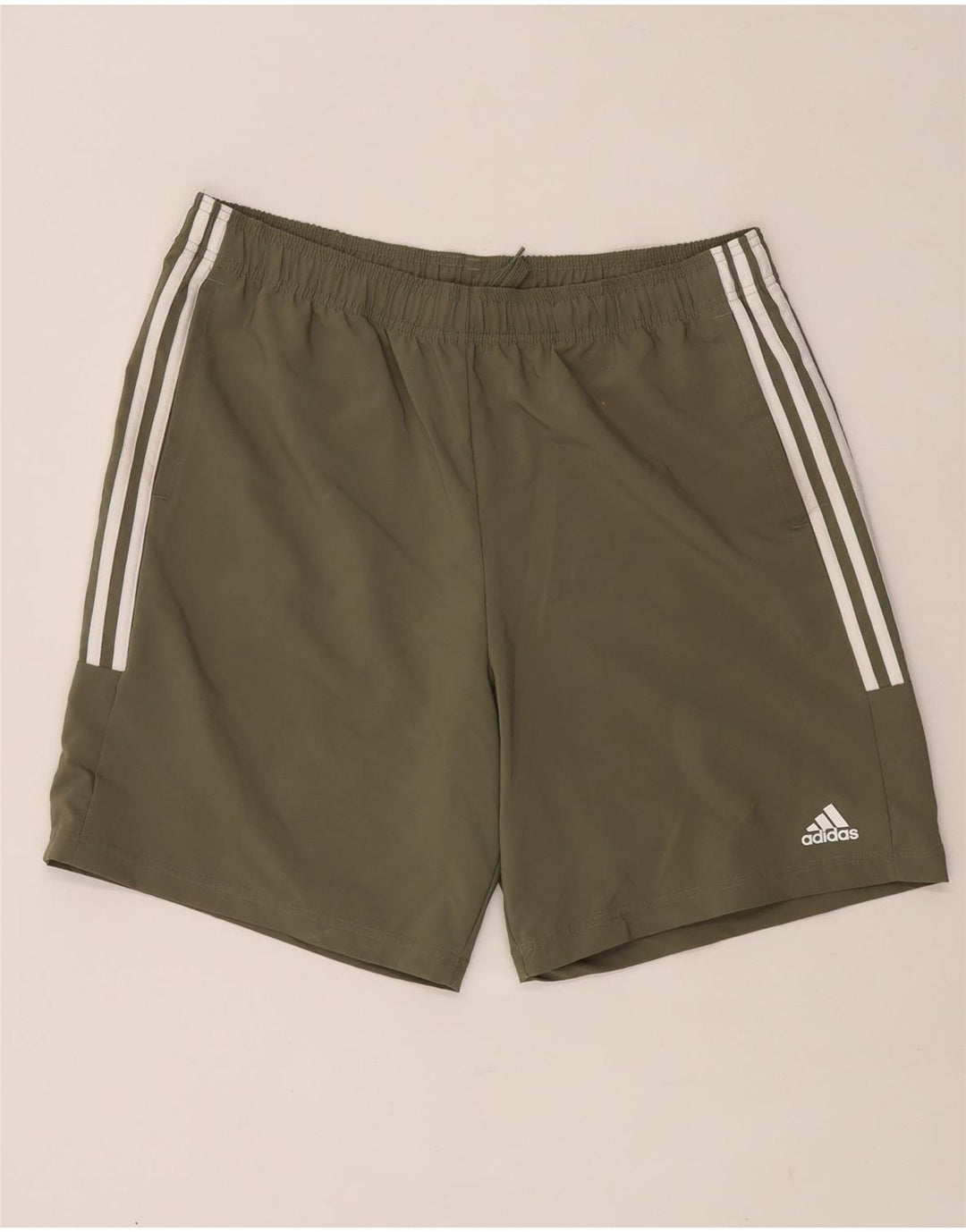 Adidas Pantalones cortos deportivos para hombre XL Verde Poliéster