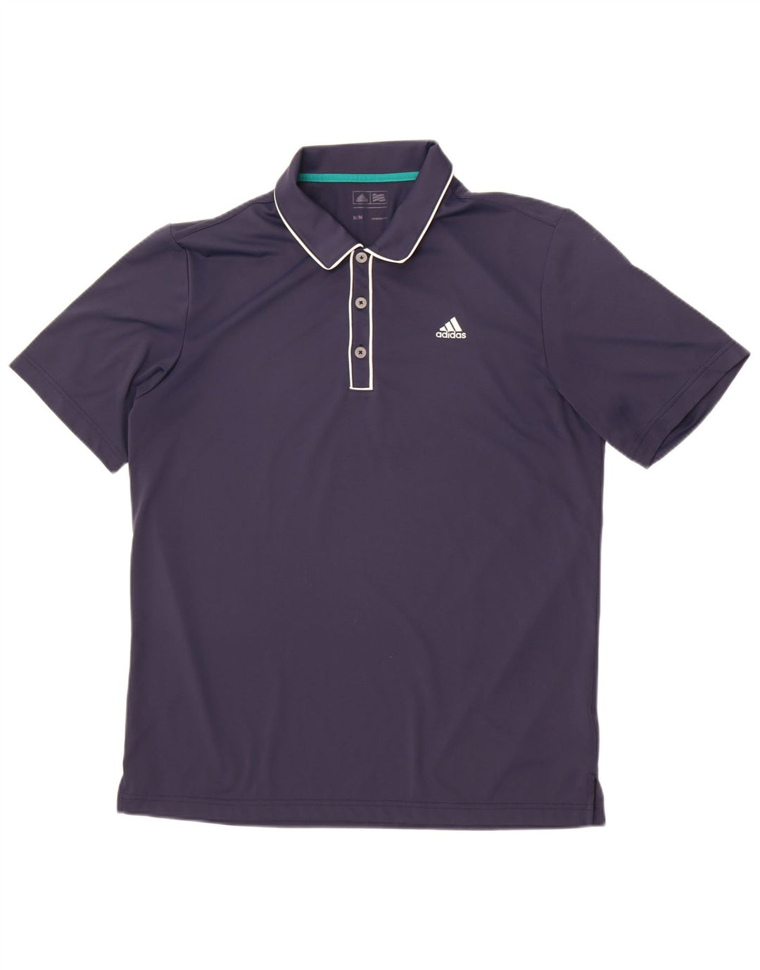 Polo Adidas Hombre Mediano Azul Marino Poliéster