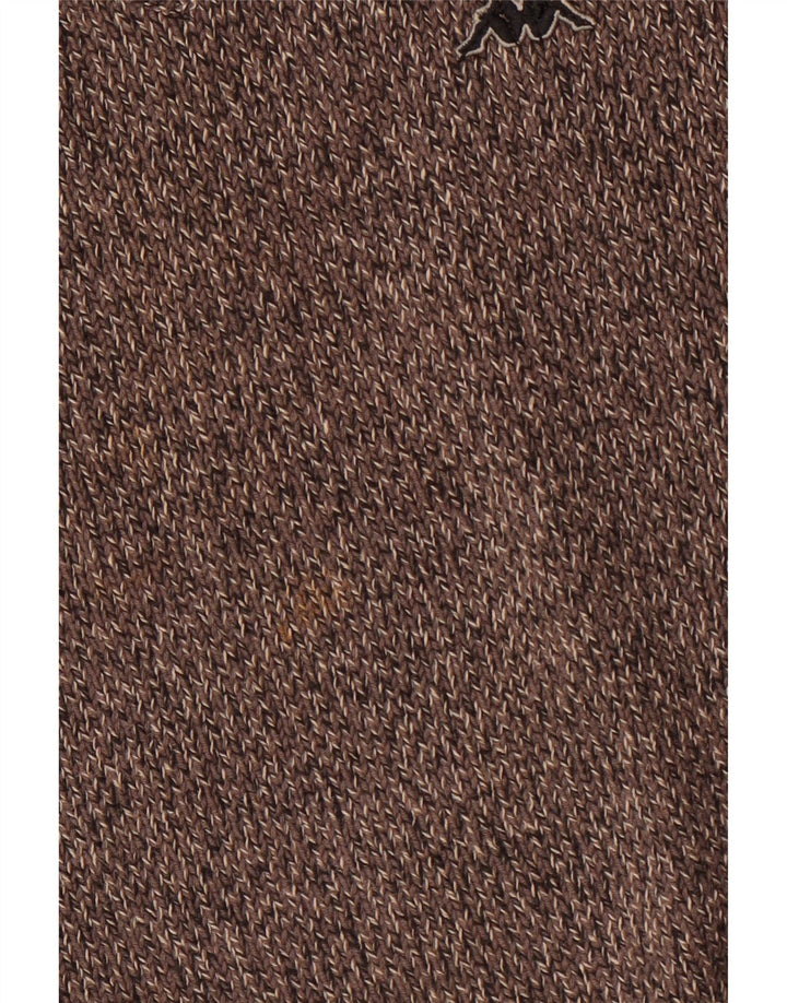 KAPPA Jersey con cuello en V para hombre de algodón gris medio