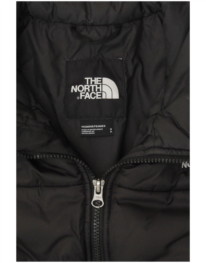 THE NORTH FACE Chaqueta acolchada corta para mujer UK 10 Small Poliéster negro