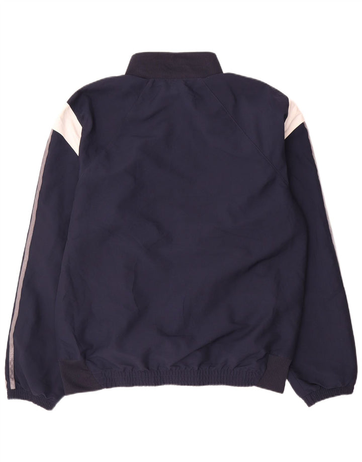 Adidas Hombre Gráfico Chándal Top Chaqueta Medio Azul Marino Colorblock