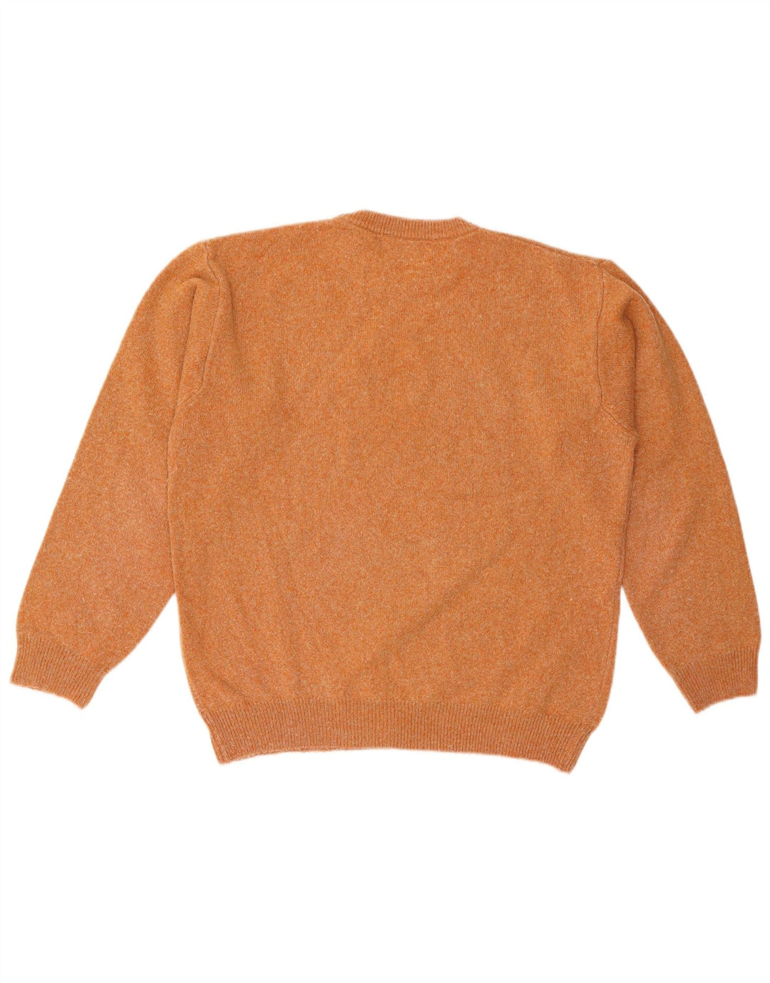 MARLBORO CLASSICS Jersey de cuello redondo para hombre, suéter grande de lana naranja