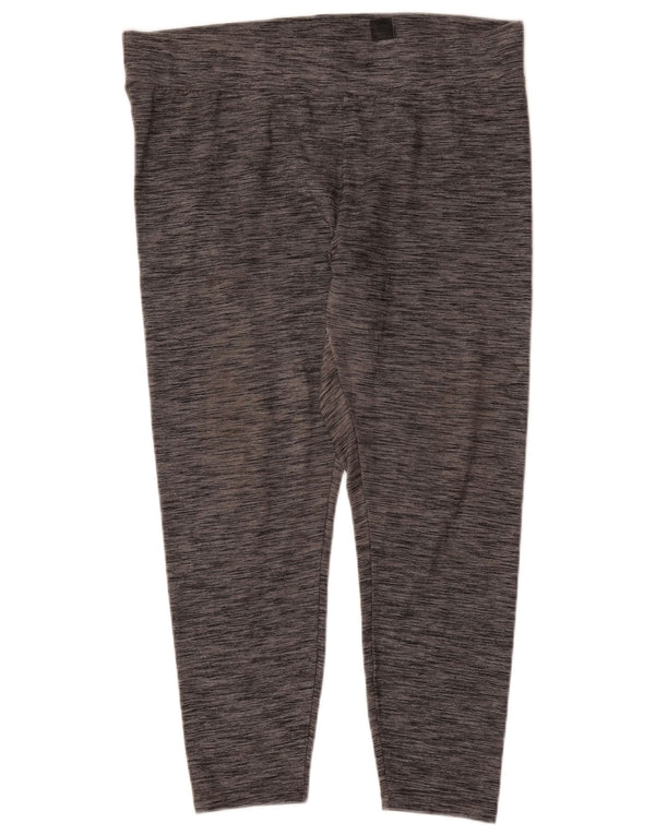 Marks & Spencer Leggings cortos para mujer UK 40 XL Poliéster moteado gris