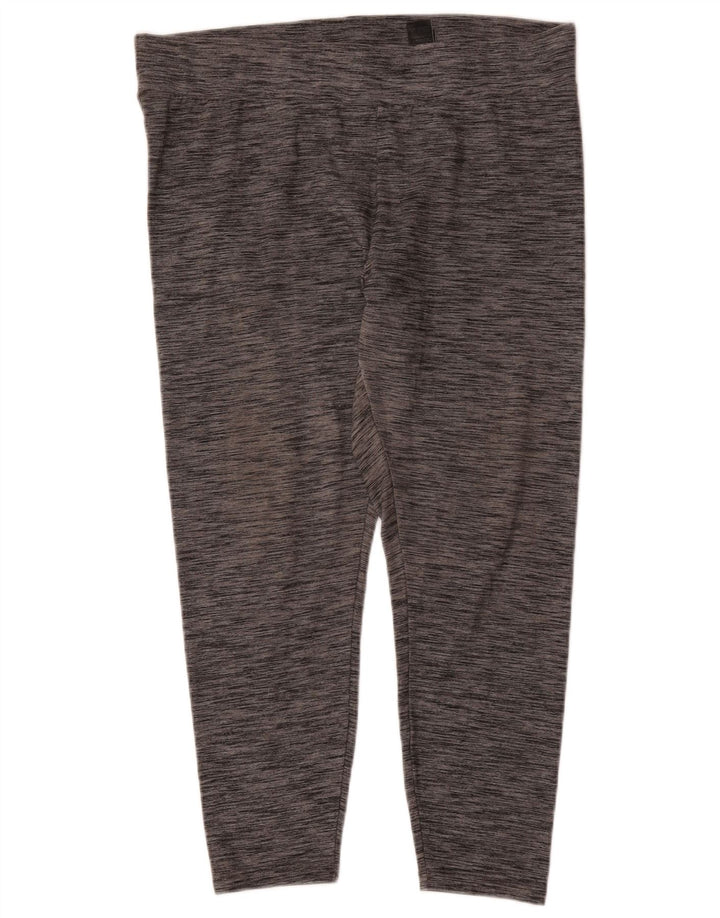 Marks & Spencer Leggings cortos para mujer UK 40 XL Poliéster moteado gris