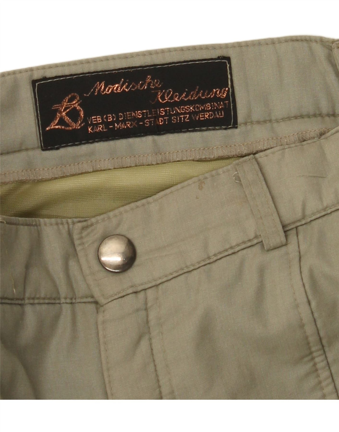 VINTAGE Pantalón cargo recto para hombre W32 L29 Caqui
