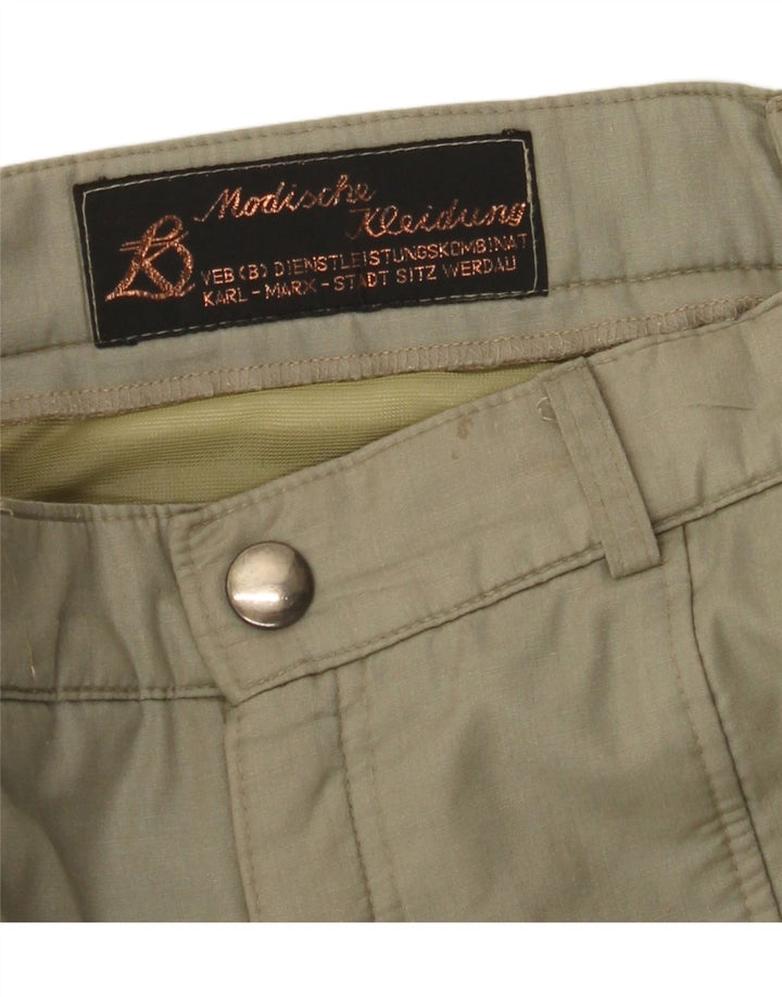 VINTAGE Pantalón cargo recto para hombre W32 L29 Caqui