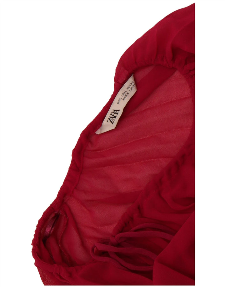 Zara Blusa extragrande de manga larga para mujer UK 46 Large Pink