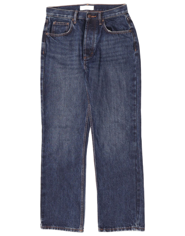 Topshop Mujer Kort Vaqueros Rectos W28 L30 Algodón Azul