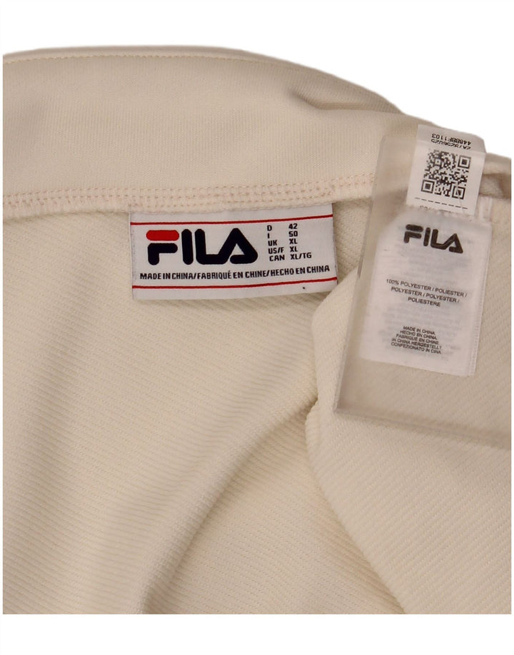 Minifalda Fila Mujer XL W36 Poliéster Blanco Roto