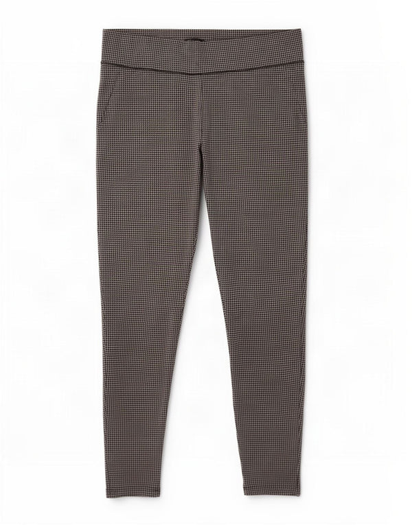 Marks & Spencer Womens Casual Trousers UK 22 3XL W40 L27 Black Houndstooth