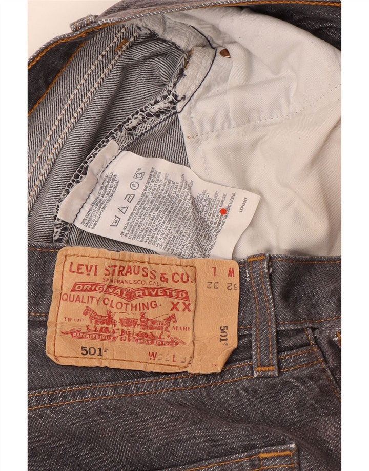 Levi's Vaqueros rectos 501 para hombre W32 L32 Algodón gris
