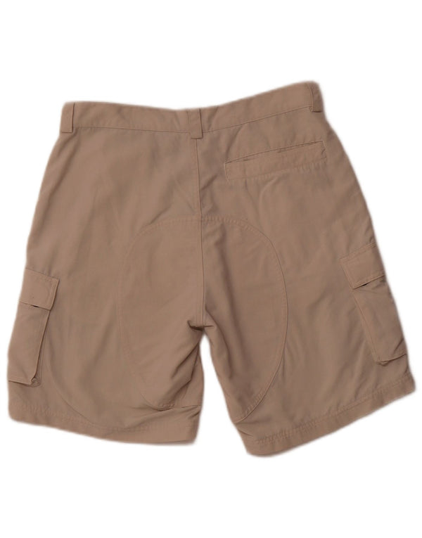 Adidas Hombre Cargo Shorts Small W29 Beige Poliamida