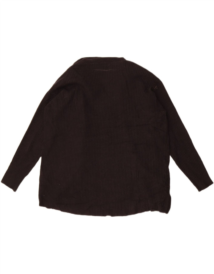 Marks & Spencer Suéter tipo cárdigan abierto Per Una para mujer UK 46 Grande Negro