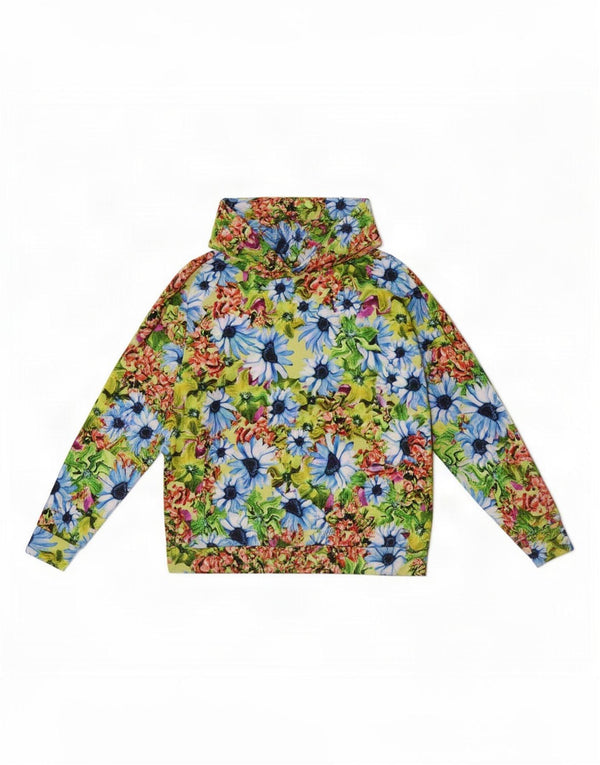 Desigual Jersey con capucha extragrande para mujer UK 14 Medium Multicolor Floral