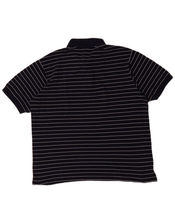 Polo Lacoste para hombre talla 7 2XL azul marino a rayas