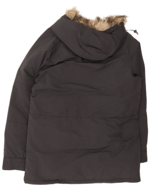 Levi's Abrigo acolchado con capucha para hombre UK 38 Mediano Poliamida negra