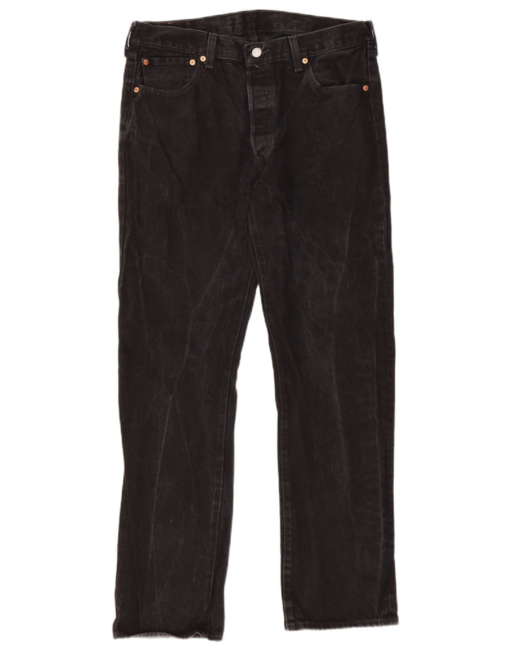 Levi's Vaqueros rectos 501 para hombre W34 L32 Algodón negro