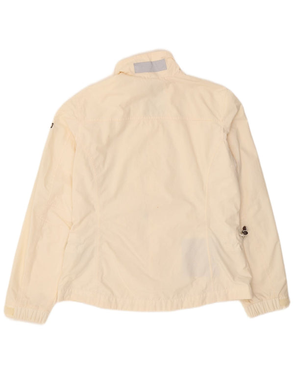 Napapijri Chubasquero Mujer UK 40 XL Poliamida Blanco Roto